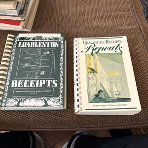Charleston Receipts & Charleston Receipts Repeats Cookbooks South Carolina - Picture 1 of 12