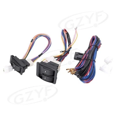 12V Volt Wiring Harness Auto Car Electric Window Switch Kit Universal - Image 1 of 4