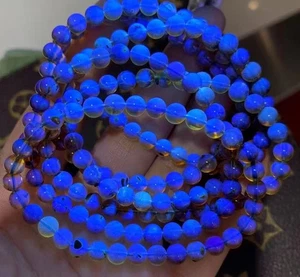 5mm Natur Blau Bernstein Armbänder mit UV Reaktion Bernstein Armbänder 1 Stück - Bild 1 von 4