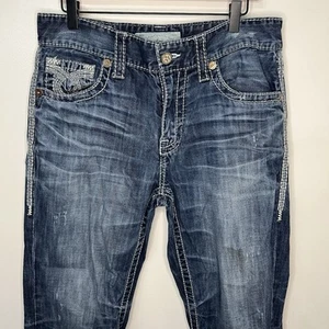 Big Star Buckle Jeans Pioneer Men's Size 33S Denim Casual Spring Dark Wash - Picture 1 of 8