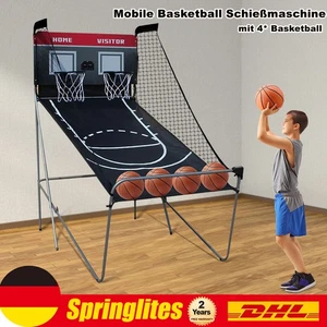 Macchina da Tiro Basket Portatile Pieghevole Basketball Machine Con 4* Basketball - Foto 1 di 12