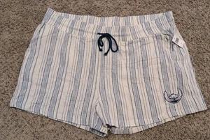 Disney Stitch Women's Size 1X Shorts Blue White Pockets Elastic Drawstring NWT - Picture 1 of 9