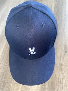 Psycho Bunny Unisex Classic Navy Blue Baseball Cap OS Unisex 100% Cotton - Picture 1 of 7
