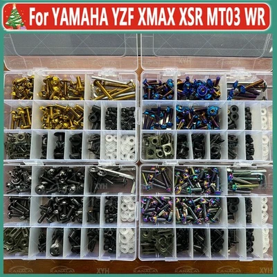 192PCS 304 Stainless Steel Fairing Bolts Screws For YAMAHA YZF XMAX XSR MT03 WR - Imagem 1 de 4