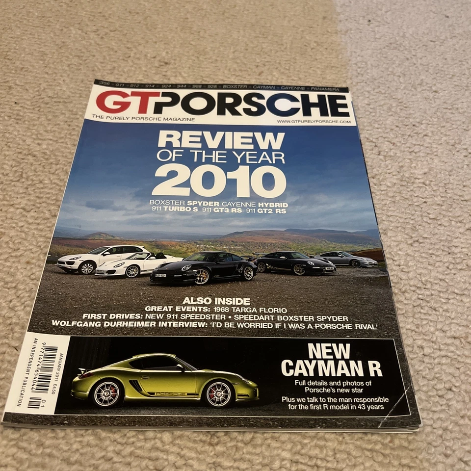 GT Porsche Car Magazine January 2011 Issue 110 Car Collection Collector Magazine - Image 1 of 1