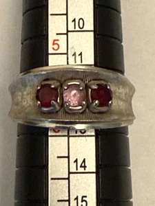 Anello pietra nascita oro bianco 5,75 vintage - Foto 1 di 4