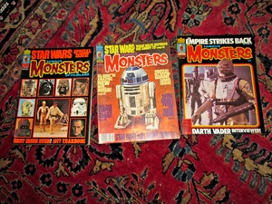 FAMOUS MONSTERS OF FILMLAND MAGAZINE #137, 138, 165, 1977, 1980, STAR WARS LOT - Picture 1 of 12
