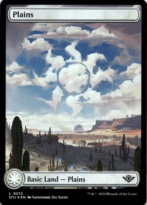 Plains (0272) FOIL Outlaws of Thunder Junction Magic MTG NM - Image 1 of 2