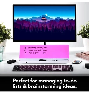 Pizarra LED de escritorio que cambia de color | Boa de luz de borrado en seco que mejora el estado de ánimo... - Imagen 1 de 7