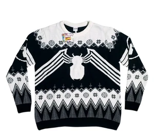 Marvel Venom UNISEX Ugly Christmas Sweater Size XXXL Black/White Fashion UK Neu mit Etikett  - Bild 1 von 5