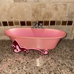 Mattel 2012? Barbie Pink Bathtub Grey Facet Glitter Shoe RARE # 117 - Picture 1 of 7