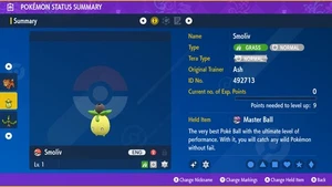 Pokemon Scarlet and Violet PSV - Shiny 6IV Smoliv - Picture 1 of 3