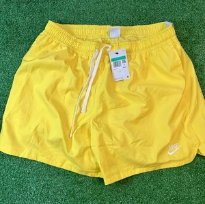 Nike Sportswear Pantaloncini Flusso Foderati in Tessuto Taglia X- Large Giallo Uomo DM6829-765. - Foto 1 di 6