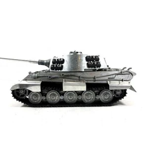 Metal 1/16 Alemán King Tiger RC RTR Tanque Mato 1228 Infrarrojo Barril Retroceso Flash - Imagen 1 de 9