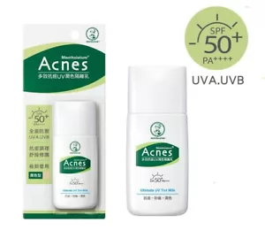 Mentholatum Acnes Medicated Whitening Tinted Milk Cream SPF 50+ PA+++ 30g - Picture 1 of 3