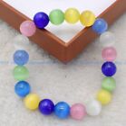 Natural 6/8/10/12mm Mix Color Cat's Eye Gemstone Beads Stretchy Bracelet 7.5"AAA