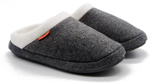 ARCHLINE Orthotic Slippers Slip On Arch Scuffs Orthopedic Moccasins - Grey Marle - Picture 1 of 8