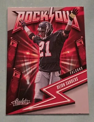 2023 Panini Absolute DEION SANDERS #5 Rock Out Atlanta Falcons  - Image 1 of 2