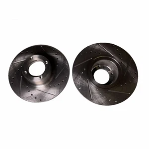 Classic MINI 84-00 New Brake Disc Set Drill and Slotted 8.4 Inches - Foto 1 di 1