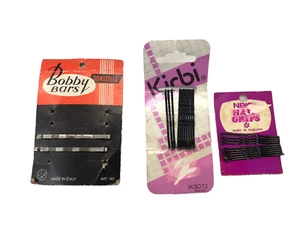 3 CONFEZIONI FORCINE CAPELLI FERMAGLI PINZE MOLLETTE VINTAGE - Picture 1 of 1