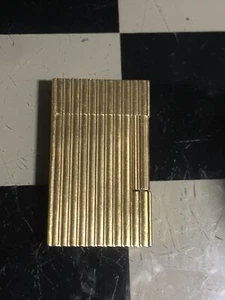S.T.Dupont Lighter Line 2 Large Gold Plated Vintage Collectable Nice Item In Box - Picture 1 of 6