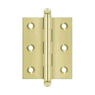 Deltana CH2520 U3 2-1/2" x 2" par de latón macizo, con puntas de bola en latón pulido Foto 1 de 4