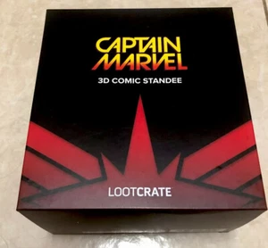 Captain Marvel 3D Comic Standee, caja de botín, nuevo en caja. Nunca abierto. - Imagen 1 de 7
