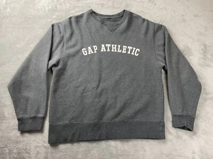 Vintage Grunge Gap Athletic Sewn Crewneck Pullover Sweatshirt Shirt Gray M / S * - Picture 1 of 8