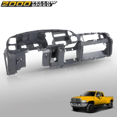 Dash Dashboard Core Structure Frame Single Aux Gray Fit For 98-01 Dodge Ram   - Image 1 of 4
