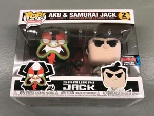 New Funko Pop Aku & Samurai Jack NYCC 2019 Fall Convention Exclusive 2-Pack - Picture 1 of 6