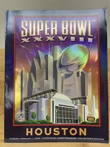 Houston Super Bowl XXVIII Official Game Program Sunday Feb 1, 2004 Collectors Ed - Picture 1 of 5