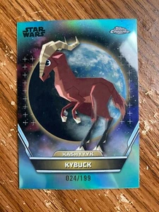 2024 Topps Chrome Star Wars Hyperspace Kybuck Aqua Refractor /199 - Picture 1 of 1