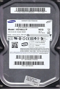 Samsung HD160JJ/P  sn:S0DFJ  pn: 144211FL955253 160GB SATA  B1-16 - Picture 1 of 2