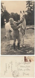 DONNA CON CAVALLO - BROMOSTAMPA - VIAGG. 1946 -12143- - Picture 1 of 1