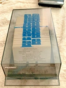 ROLODEX 500 Card File VIP 24C Covered Organizer Alpha Tabs Dividers Business - Picture 1 of 7