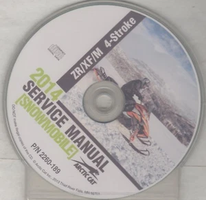 2014 ARCTIC CAT SNOWMOBILE ZR/XF/M 4-STROKE SERVICE MANUAL CD 2260-189 (813) - Picture 1 of 1