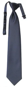New Navy Blue Satin Long Windsor Tie Pre-Tied & Adjustable *Free Shipping*  - Picture 1 of 1