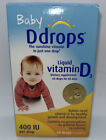 Baby Ddrops D Drops LIQUID VITAMIN D3 400 IU 60-Drops Exp. Date 10/23