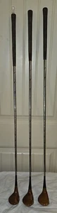 PGA Professional Persimmon Vintage Golf Fairway Woods lot of 3 - Picture 1 of 9