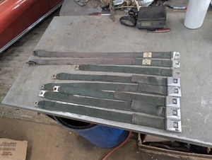 1968 GM Deluxe Green Seatbelts Buick Chevy Olds Pontiac Seat Lap Belts 1969 1970 - Picture 1 of 20