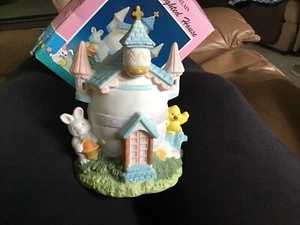 lighted easter bunny house Church (D) wt. light cord - Picture 1 of 2