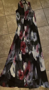 Suzi Chin 8 Maxi Printed Jersey Dress - Picture 1 of 6