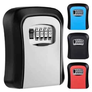 Safe key security wall lock mounted storage outdoor high steel home code digit - Bild 1 von 6