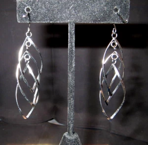 Dangle Spiral Pierced Earrings #3215 - Picture 1 of 3