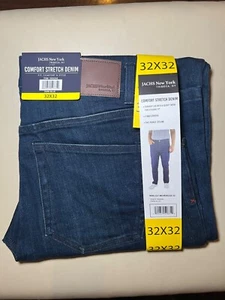 Jachs New York Men’s Comfort Stretch Denim 5-Pocket Dark Blue Size 32x32 - Picture 1 of 2