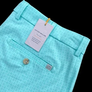 Peter Millar Crown Sport Salem Skull in One Print Shorts Cabana Blue 33 $115 - Picture 1 of 7