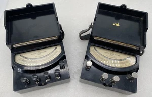 2X GE 8DP9C / BAP9V  TYPE DP-9 DC AMPERES VOLTMETER /  TYPE AP-9 AC VOLTS - Picture 1 of 6
