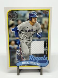 2024 Topps Series 1 Nick Pratto 1989 Topps Baseball Relic #89BR-NP  Royals