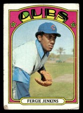 1972 Topps #410 Fergie Jenkins vg