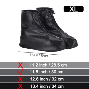 Anti-slip Silicone Rain Shoe Covers Reusable Waterproof Shoes Cover Protector - Picture 1 of 16